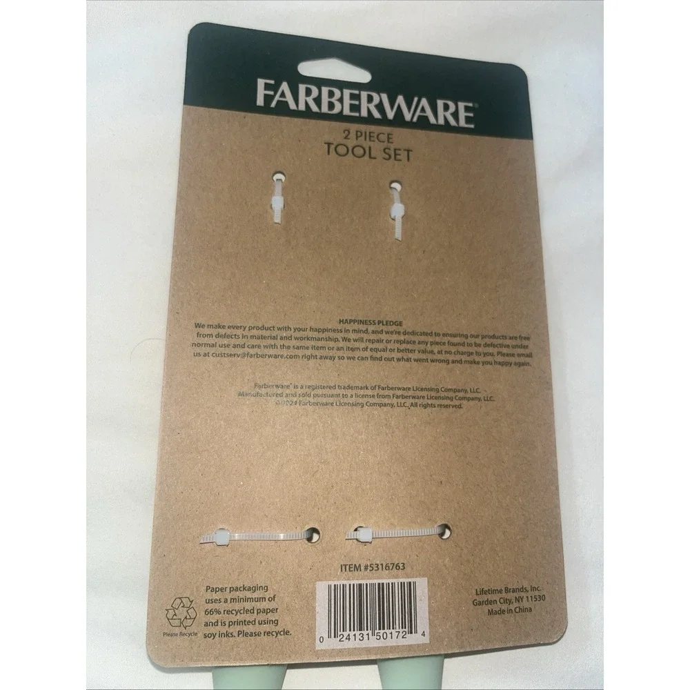 Brand New Farberware Cooking Utensils Nylon Slotted‎ Turner & Basting Spoon Set